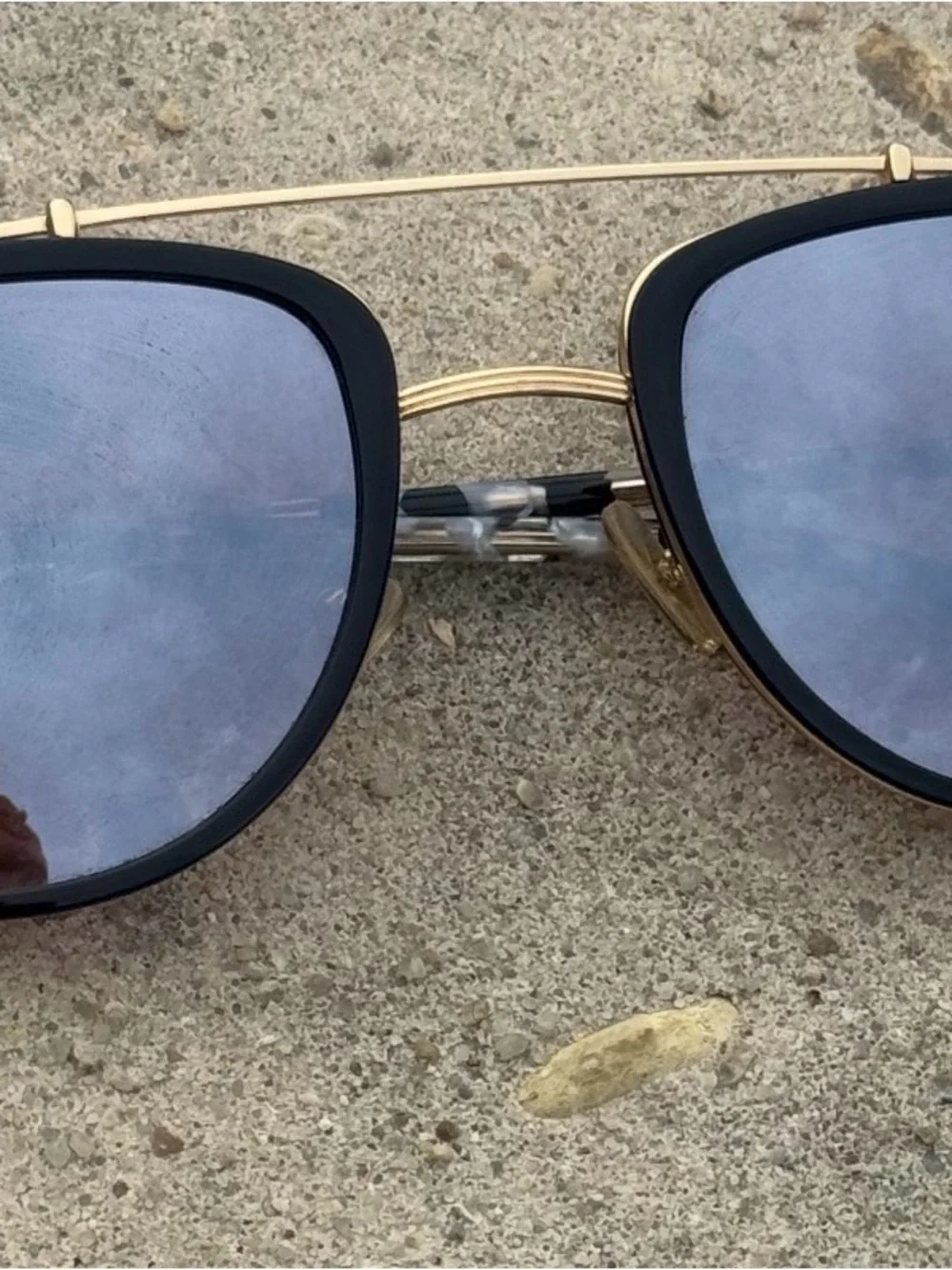 Krewe Black Aviator Glasses